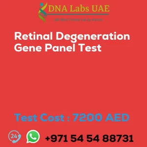 Retinal Degeneration Gene Panel Test sale cost 7200 AED