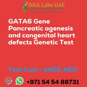 GATA6 Gene Pancreatic agenesis and congenital heart defects Genetic Test sale cost 4400 AED