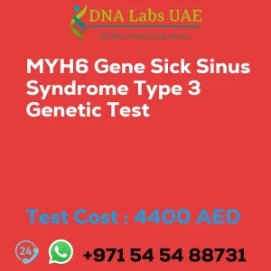 MYH6 Gene Sick Sinus Syndrome Type 3 Genetic Test sale cost 4400 AED