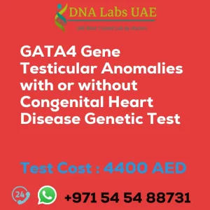 GATA4 Gene Testicular Anomalies with or without Congenital Heart Disease Genetic Test sale cost 4400 AED