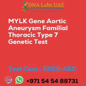MYLK Gene Aortic Aneurysm Familial Thoracic Type 7 Genetic Test sale cost 3200 AED