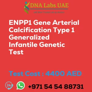 ENPP1 Gene Arterial Calcification Type 1 Generalized Infantile Genetic Test sale cost 4400 AED