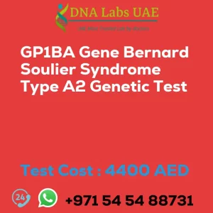 GP1BA Gene Bernard Soulier Syndrome Type A2 Genetic Test sale cost 4400 AED