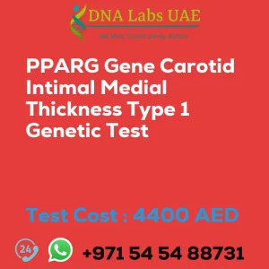 PPARG Gene Carotid Intimal Medial Thickness Type 1 Genetic Test sale cost 4400 AED