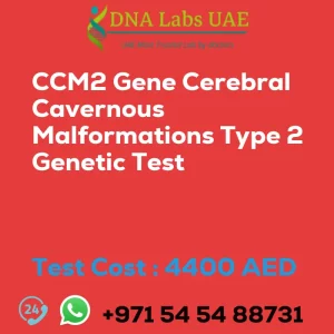 CCM2 Gene Cerebral Cavernous Malformations Type 2 Genetic Test sale cost 4400 AED
