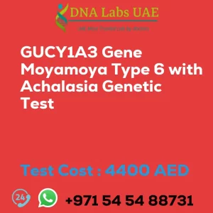 GUCY1A3 Gene Moyamoya Type 6 with Achalasia Genetic Test sale cost 4400 AED