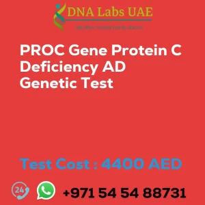 PROC Gene Protein C Deficiency AD Genetic Test sale cost 4400 AED