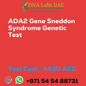 ADA2 Gene Sneddon Syndrome Genetic Test sale cost 4400 AED
