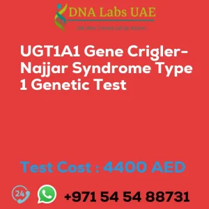UGT1A1 Gene Crigler-Najjar Syndrome Type 1 Genetic Test sale cost 4400 AED