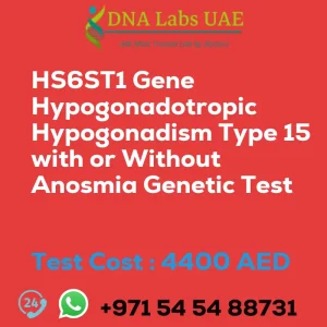 HS6ST1 Gene Hypogonadotropic Hypogonadism Type 15 with or Without Anosmia Genetic Test sale cost 4400 AED