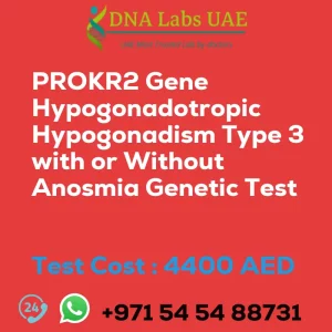 PROKR2 Gene Hypogonadotropic Hypogonadism Type 3 with or Without Anosmia Genetic Test sale cost 4400 AED