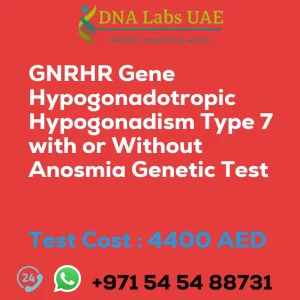 GNRHR Gene Hypogonadotropic Hypogonadism Type 7 with or Without Anosmia Genetic Test sale cost 4400 AED