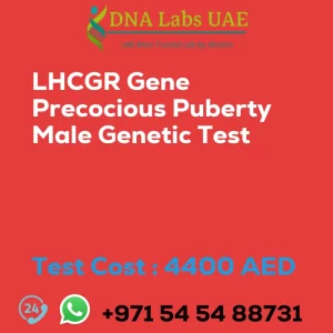 LHCGR Gene Precocious Puberty Male Genetic Test sale cost 4400 AED