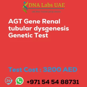 AGT Gene Renal tubular dysgenesis Genetic Test sale cost 3200 AED