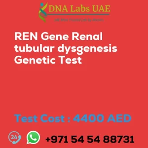 REN Gene Renal tubular dysgenesis Genetic Test sale cost 4400 AED