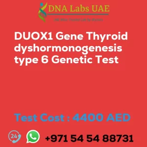 DUOX1 Gene Thyroid dyshormonogenesis type 6 Genetic Test sale cost 4400 AED
