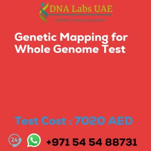 Genetic Mapping for Whole Genome Test sale cost 7020 AED