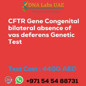 CFTR Gene Congenital bilateral absence of vas deferens Genetic Test sale cost 4400 AED