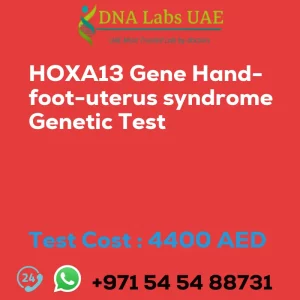 HOXA13 Gene Hand-foot-uterus syndrome Genetic Test sale cost 4400 AED