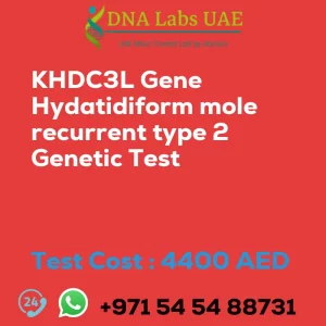 KHDC3L Gene Hydatidiform mole recurrent type 2 Genetic Test sale cost 4400 AED