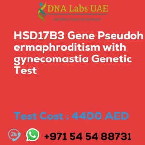 HSD17B3 Gene Pseudohermaphroditism with gynecomastia Genetic Test sale cost 4400 AED