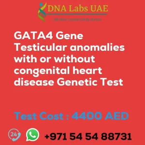 GATA4 Gene Testicular anomalies with or without congenital heart disease Genetic Test sale cost 4400 AED
