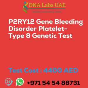 P2RY12 Gene Bleeding Disorder Platelet-Type 8 Genetic Test sale cost 4400 AED