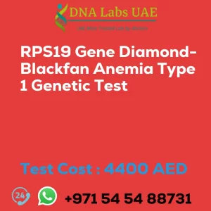 RPS19 Gene Diamond-Blackfan Anemia Type 1 Genetic Test sale cost 4400 AED