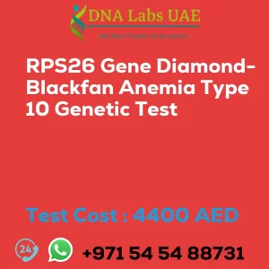 RPS26 Gene Diamond-Blackfan Anemia Type 10 Genetic Test sale cost 4400 AED