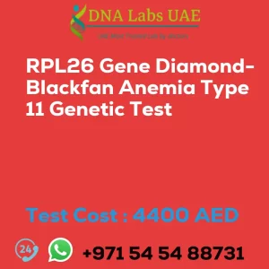 RPL26 Gene Diamond-Blackfan Anemia Type 11 Genetic Test sale cost 4400 AED