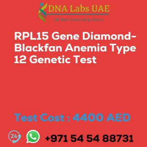 RPL15 Gene Diamond-Blackfan Anemia Type 12 Genetic Test sale cost 4400 AED