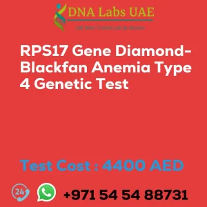 RPS17 Gene Diamond-Blackfan Anemia Type 4 Genetic Test sale cost 4400 AED