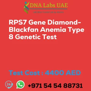 RPS7 Gene Diamond-Blackfan Anemia Type 8 Genetic Test sale cost 4400 AED