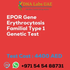 EPOR Gene Erythrocytosis Familial Type 1 Genetic Test sale cost 4400 AED