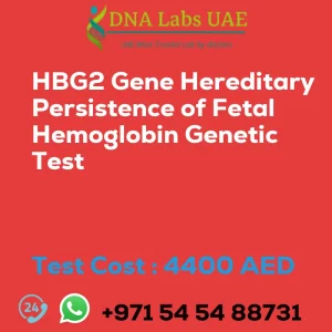 HBG2 Gene Hereditary Persistence of Fetal Hemoglobin Genetic Test sale cost 4400 AED