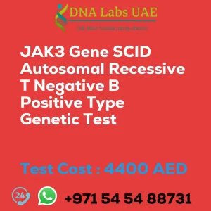 JAK3 Gene SCID Autosomal Recessive T Negative B Positive Type Genetic Test sale cost 4400 AED