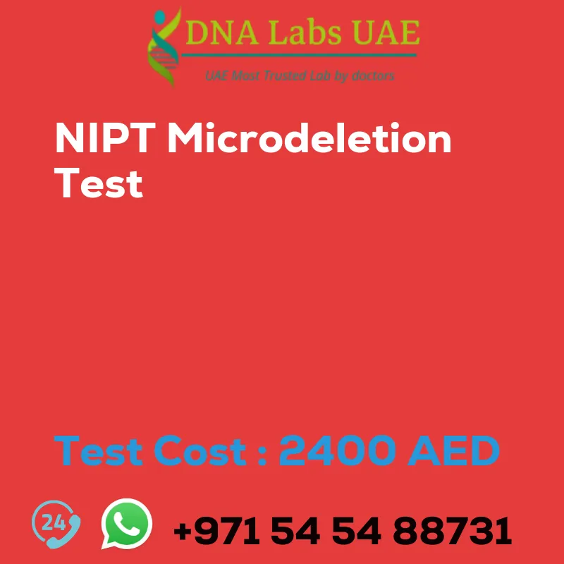 NIPT Microdeletion Test sale cost 2400 AED