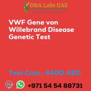 VWF Gene von Willebrand Disease Genetic Test sale cost 4400 AED