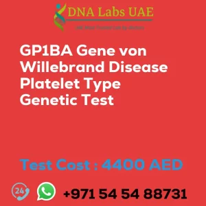 GP1BA Gene von Willebrand Disease Platelet Type Genetic Test sale cost 4400 AED