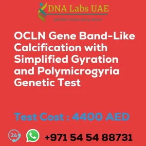 OCLN Gene Band-Like Calcification with Simplified Gyration and Polymicrogyria Genetic Test sale cost 4400 AED