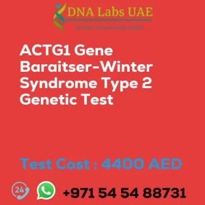 ACTG1 Gene Baraitser-Winter Syndrome Type 2 Genetic Test sale cost 4400 AED