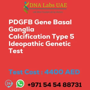 PDGFB Gene Basal Ganglia Calcification Type 5 Ideopathic Genetic Test sale cost 4400 AED