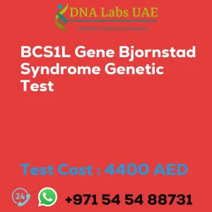 BCS1L Gene Bjornstad Syndrome Genetic Test sale cost 4400 AED