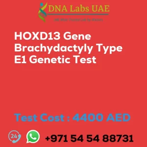 HOXD13 Gene Brachydactyly Type E1 Genetic Test sale cost 4400 AED