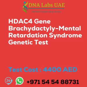 HDAC4 Gene Brachydactyly-Mental Retardation Syndrome Genetic Test sale cost 4400 AED