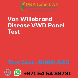 Von Willebrand Disease VWD Panel Test sale cost 6080 AED