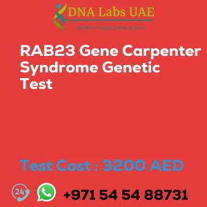 RAB23 Gene Carpenter Syndrome Genetic Test sale cost 3200 AED