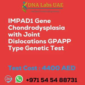 IMPAD1 Gene Chondrodysplasia with Joint Dislocations GPAPP Type Genetic Test sale cost 4400 AED