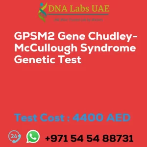 GPSM2 Gene Chudley-McCullough Syndrome Genetic Test sale cost 4400 AED