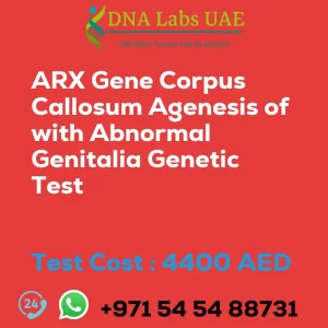ARX Gene Corpus Callosum Agenesis of with Abnormal Genitalia Genetic Test sale cost 4400 AED